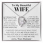 To My Beautiful Wife - Forever Love Necklace