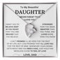 To My Beautiful Daughter - Forever Love Necklace