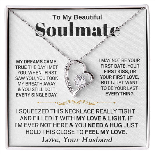 To My Beautiful Soulmate - Forever Love Necklace
