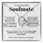 To My Beautiful Soulmate - Forever Love Necklace