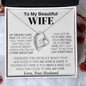To My Beautiful Wife - Forever Love Necklace