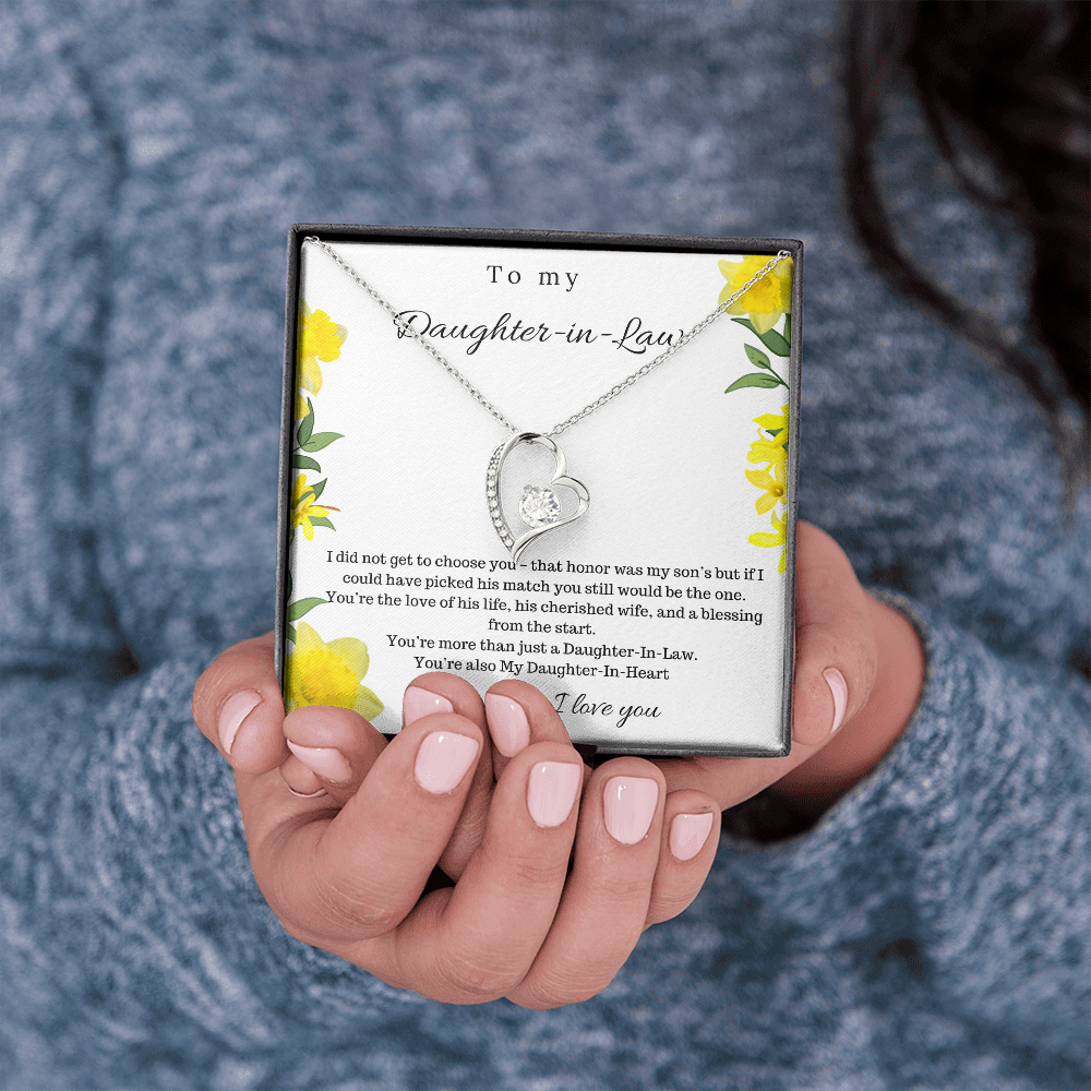 To My Daughter In Law - Forever Love Necklace