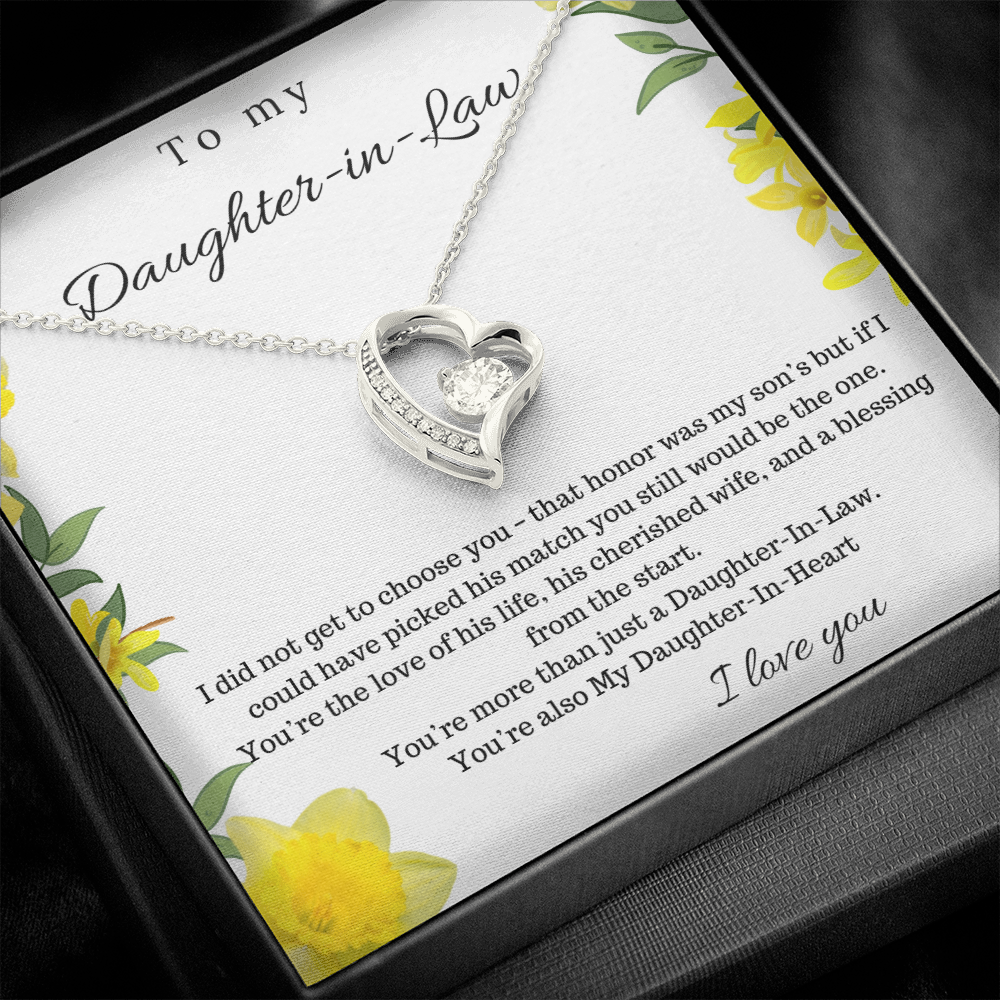 To My Daughter In Law - Forever Love Necklace