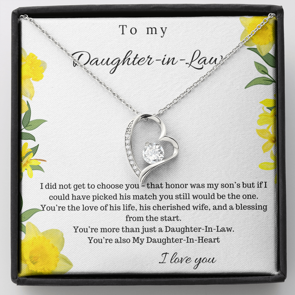 To My Daughter In Law - Forever Love Necklace