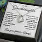 To my Granddaughter - Alway keep me in your heart - Forever Love Necklace
