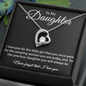 To my Daughter - Never Forget That I Love You -  Forever Love Necklace