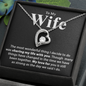 To my Wife - My Love For You -  Forever Love Necklace