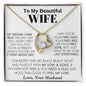 To My Beautiful Wife - Forever Love Necklace