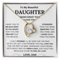 To My Beautiful Daughter - Forever Love Necklace
