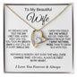 To My Beautiful Wife - Forever Love Necklace