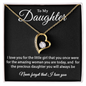 To my Daughter - Never Forget That I Love You -  Forever Love Necklace