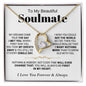 To My Beautiful Soulmate - Forever Love Necklace