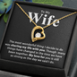 To my Wife - My Love For You -  Forever Love Necklace