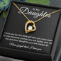 To my Daughter - Never Forget That I Love You -  Forever Love Necklace