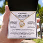To My Beautiful Daughter - Forever Love Necklace