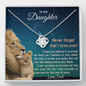 (ALMOST SOLD OUT) To My Daughter | LOVE KNOT NECKLACE š