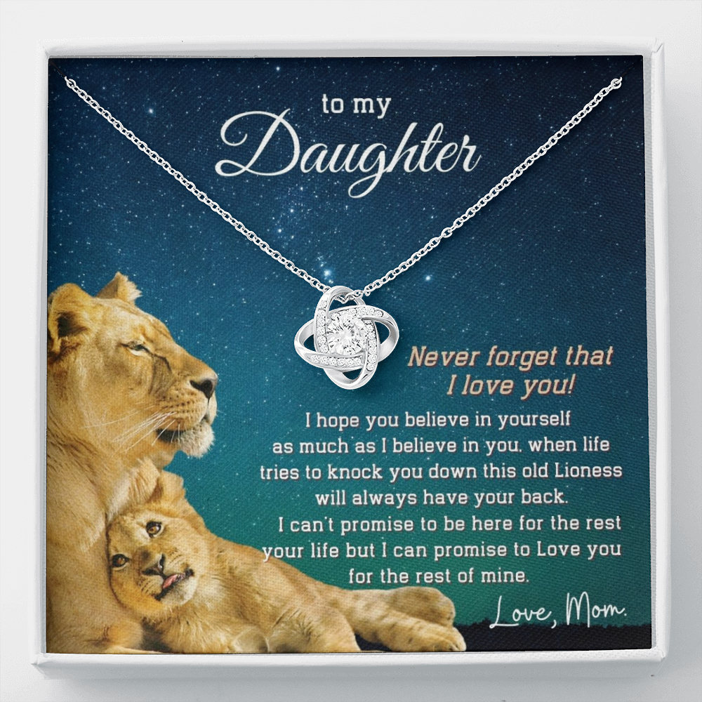 (ALMOST SOLD OUT) To My Daughter | LOVE KNOT NECKLACE šš