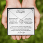 To My Beautiful Daughter - Love Knot Necklace