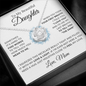 14k white gold | To My Beautiful Daughter - Love Knot Necklace ❤️