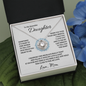 14k white gold | To My Beautiful Daughter - Love Knot Necklace