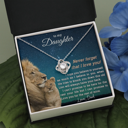 (ALMOST SOLD OUT) To My Daughter | LOVE KNOT NECKLACE 💓