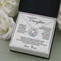 14k white gold | To My Beautiful Daughter - Love Knot Necklace