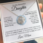 14k white gold | To My Beautiful Daughter - Love Knot Necklace ❤️