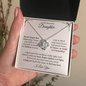 To My Beautiful Daughter - Love Knot Necklace