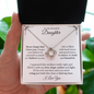 To My Beautiful Daughter - Love Knot Necklace