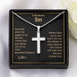 To My Son | Cross Necklace
