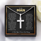To My Man | I Love You Forever - Cross Necklace