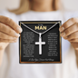 To My Man | I Love You Forever - Cross Necklace