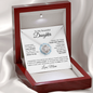 14k white gold | To My Beautiful Daughter - Love Knot Necklace ❤️