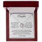 To My Beautiful Daughter - Love Knot Necklace