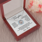 14k white gold | To My Beautiful Daughter - Love Knot Necklace