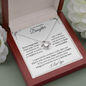 To My Beautiful Daughter - Love Knot Necklace
