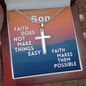 To My Amazing Son | Cross Necklace