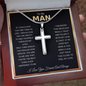 To My Man | I Love You Forever - Cross Necklace