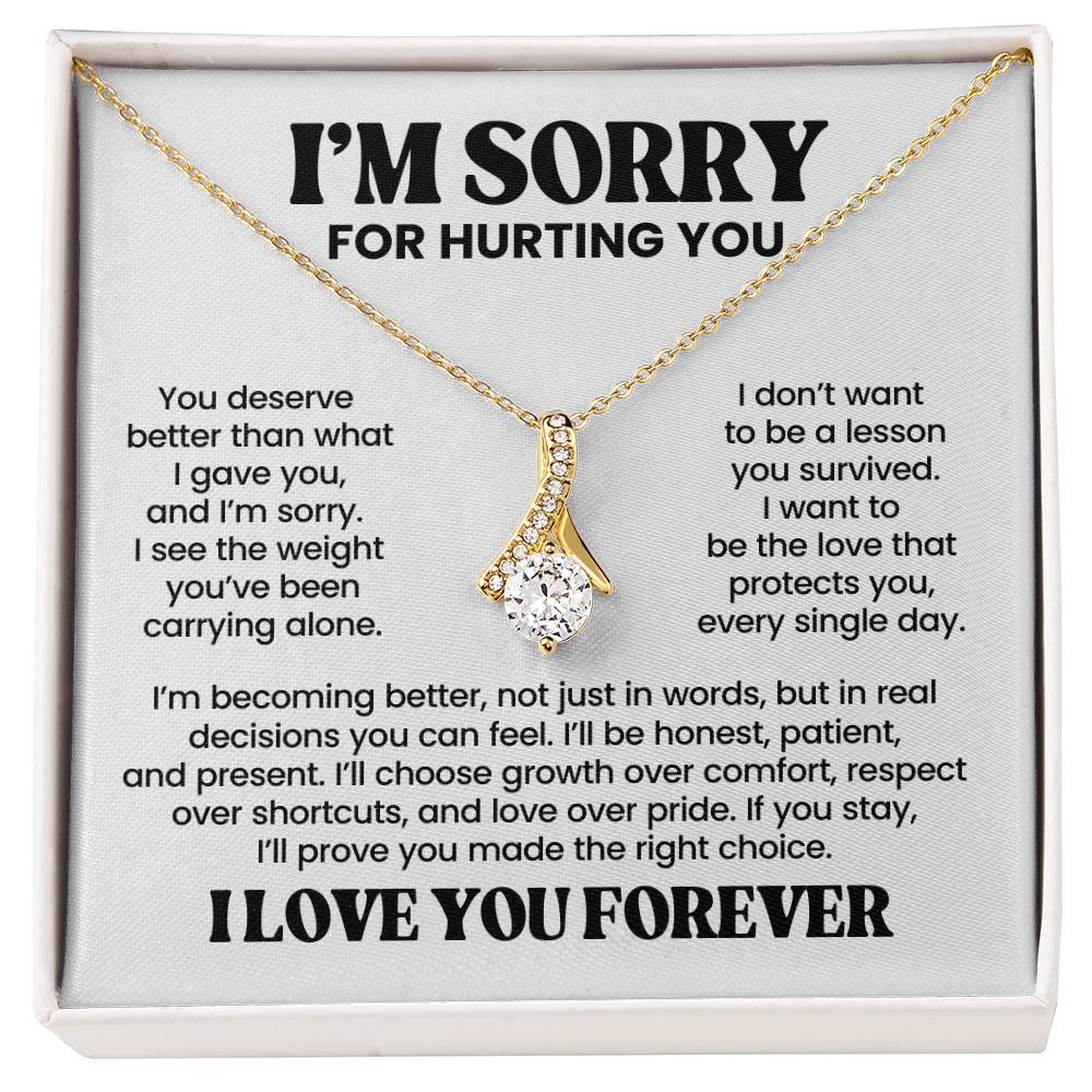 Apology Gift For Her – Alluring Beauty Necklace – I Love You Forever