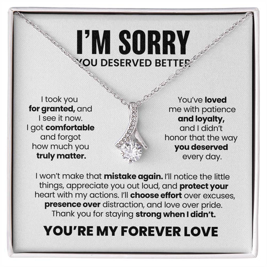 Apology Gift For Her – Alluring Beauty Necklace – You Deserved Better
