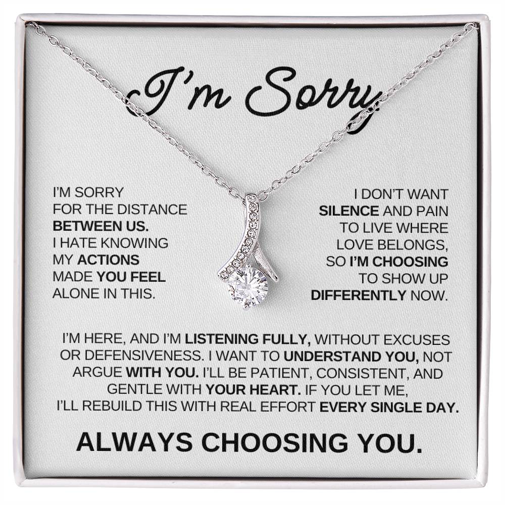 Apology Gift For Her – Alluring Beauty Necklace – Always Choosing You