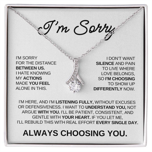 Apology Gift For Her – Alluring Beauty Necklace – Always Choosing You