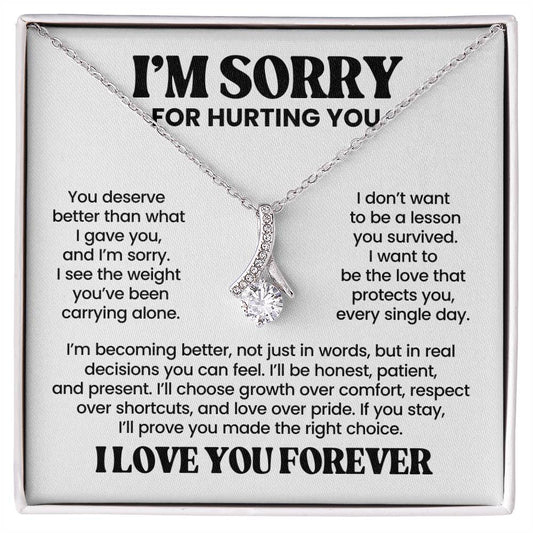 Apology Gift For Her – Alluring Beauty Necklace – I Love You Forever