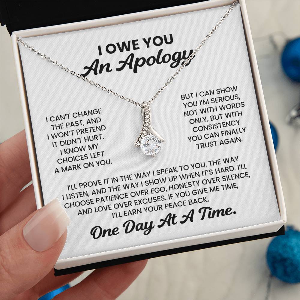 Apology Gift For Her – Alluring Beauty Necklace – I Owe You An Apology