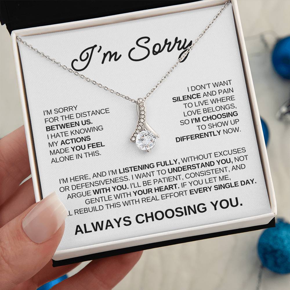 Apology Gift For Her – Alluring Beauty Necklace – Always Choosing You