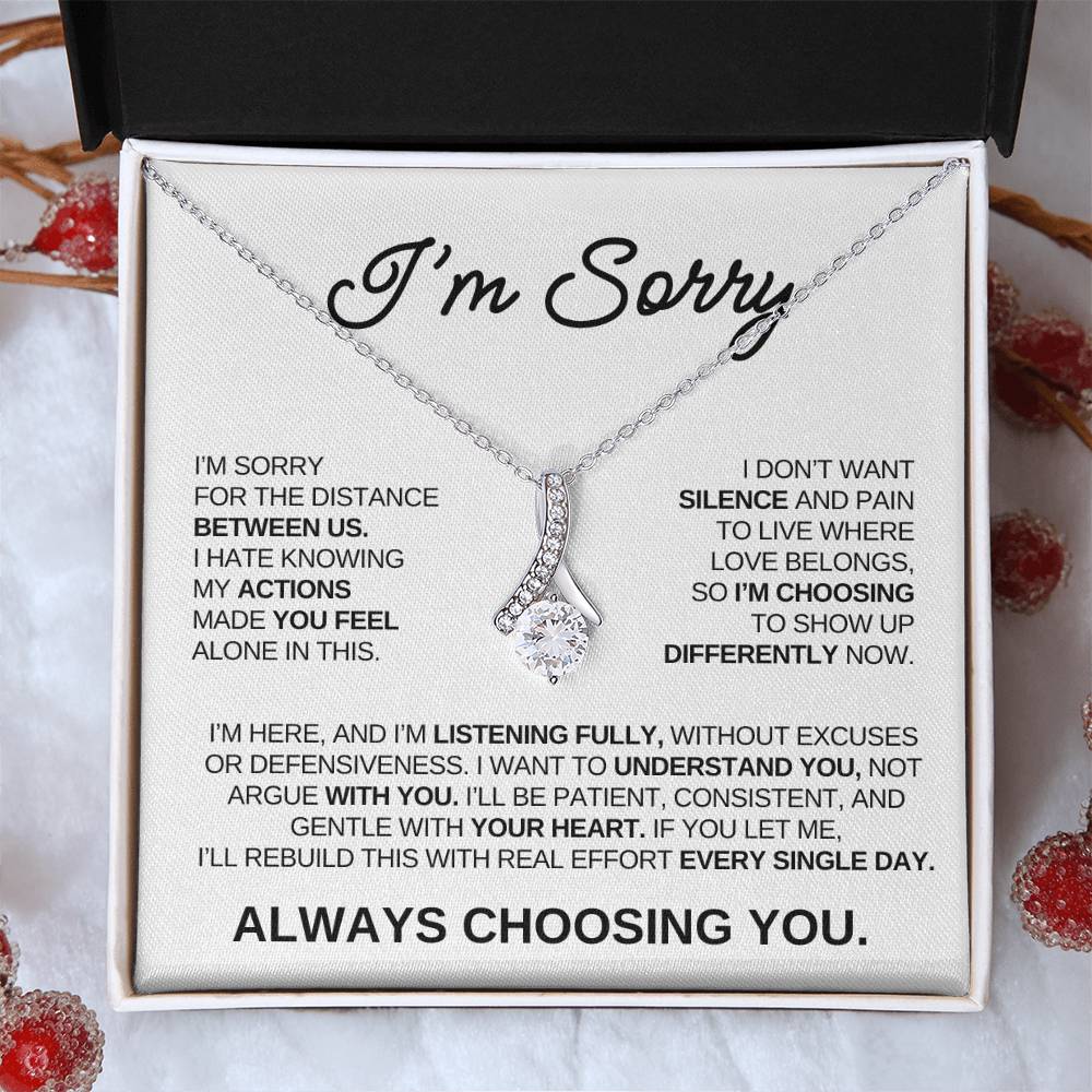 Apology Gift For Her – Alluring Beauty Necklace – Always Choosing You