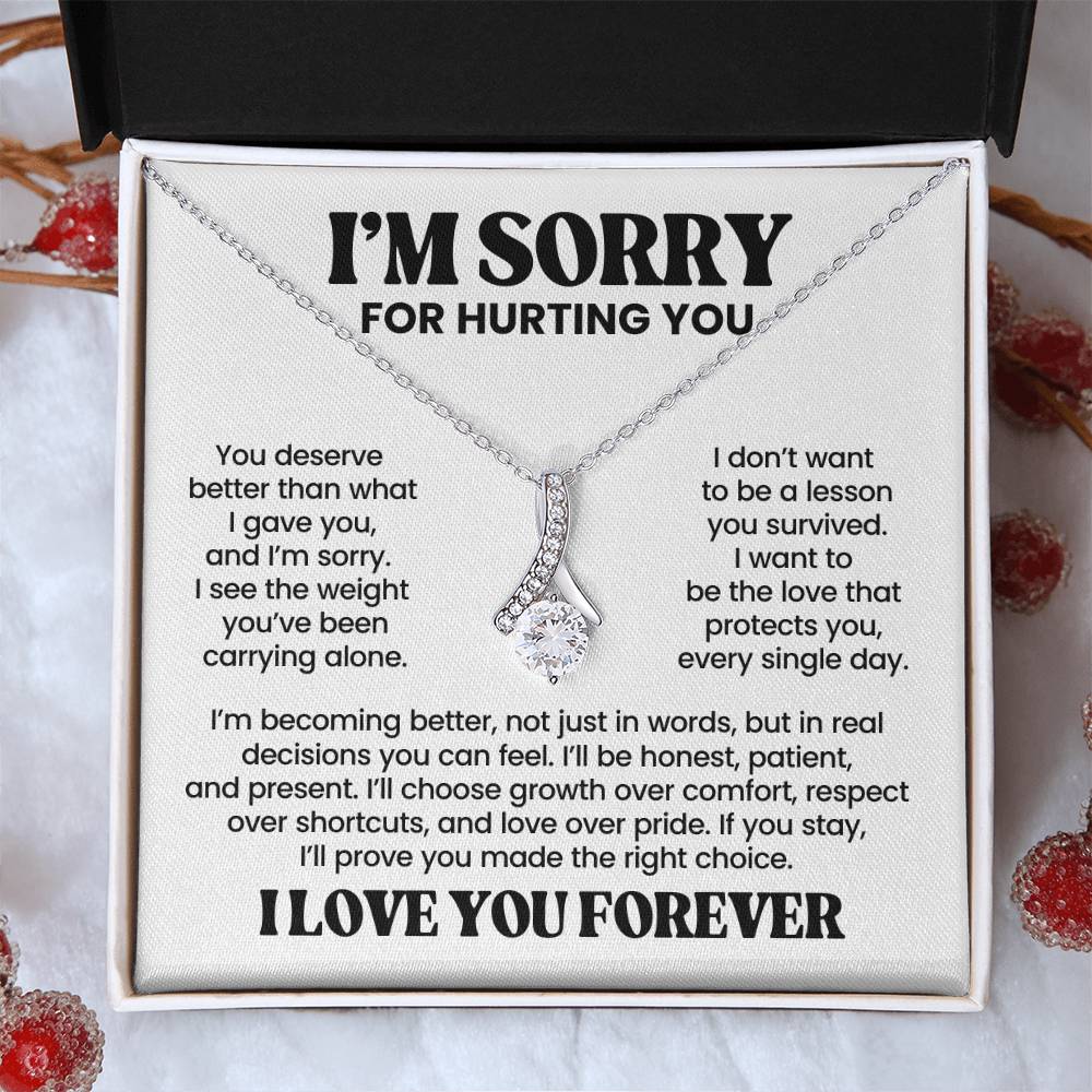 Apology Gift For Her – Alluring Beauty Necklace – I Love You Forever