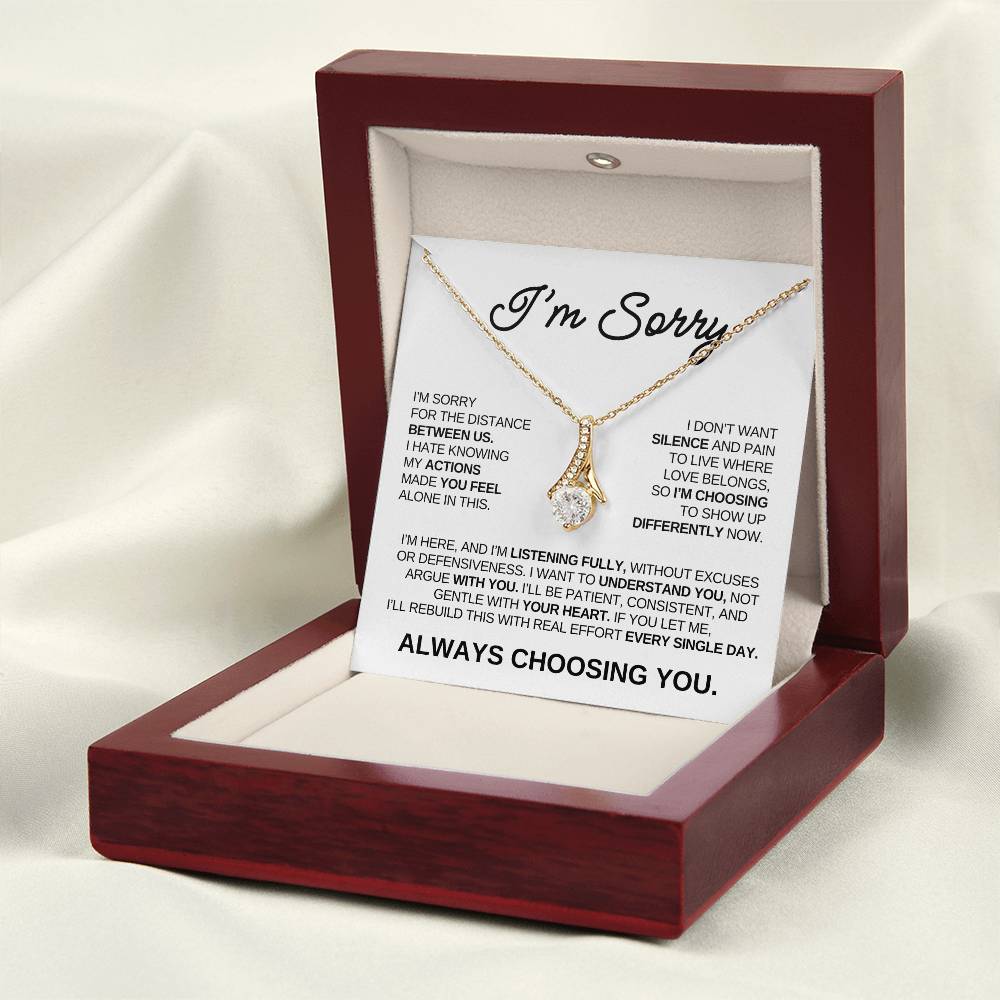 Apology Gift For Her – Alluring Beauty Necklace – Always Choosing You