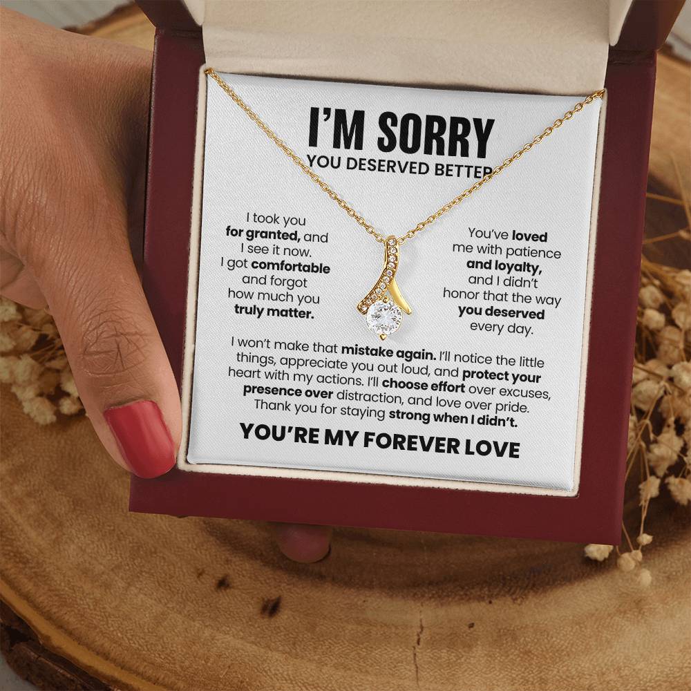 Apology Gift For Her – Alluring Beauty Necklace – You Deserved Better