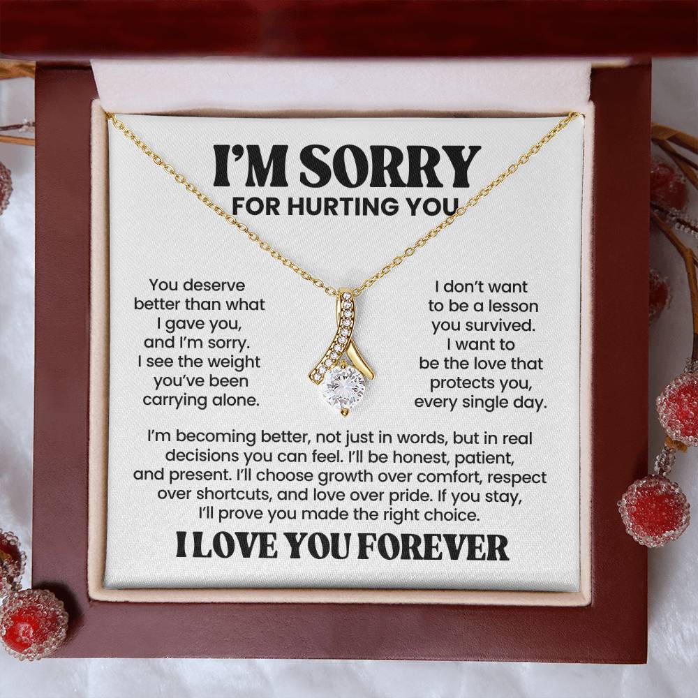 Apology Gift For Her – Alluring Beauty Necklace – I Love You Forever